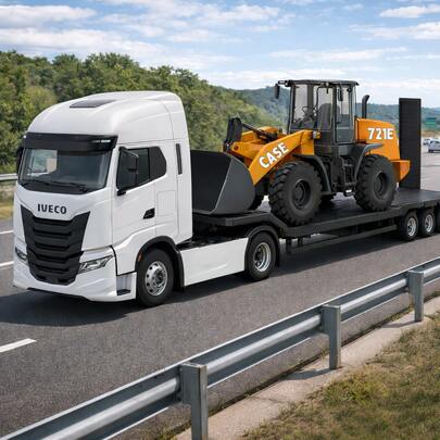 Caminhao Brinquedo S-way Plataforma Pa Carregadeira Case cor sortida Usual