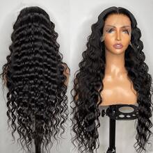 MECRY High-Temperature Fiber Wig For Women | Loose Curly, Natural Black | 13x4 Lace Front With Adjustable Shoulder Strap | Heat Resistant Synthetic Hair | Ideal For Daily Use & Special Events - Natural & Black - View 6