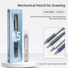 1pc 0.3mm/0.5mm/0.7mm/0.9mm Automatic Mechanical Pencil, Suitable For Drawing, Sketching, Art Students, Silver/Black Color, Refillable, High-Quality Design - Pencil - View 26