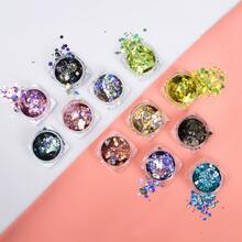 Kit 12 Cores Decoração Encapsulada com Glitter D&Z - Multicolorido - Visão 4