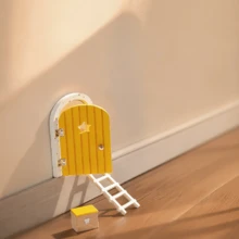 梦幻仙女老鼠城堡大门装饰摆件，生日礼物，可爱动物娃娃屋装饰，童话大门，感恩节圣诞节礼物，牙仙许愿门