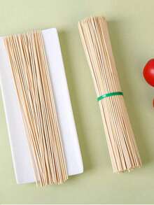 200pcs/100pcs/300pcs(+/-5pcs) Outdoor Camping BBQ Skewers, Meat/Food/Flower Bamboo Sticks, 30CM - 3mm*30cm Bold - View 5