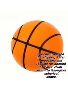 7.09" Silent Basketball - High Bounce Noise-Free Training Ball, Suitable For Indoor Use, Durable TPU Material, Perfect Gift For Christmas, Thanksgiving And Halloween (Orange/Blue/Yellow), Basketball Accessories, Indoor Sports Equipment, Modern Sports Gear, Smooth Texture - Multicolor - View 16