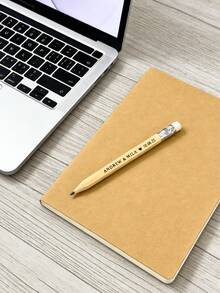 Customized Engraved Pencils, Personalized Text Pencils, Round Natural Wooden HB Graphite Pencil Set With Eraser, Suitable For School Drawing, Sketching, Wedding, Baby Shower, Office Supplies, New Year And Valentine's Day Gifts - Multicolor - View 10