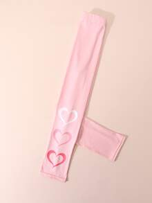 3pcs/Set Legging Anak Perempuan Motif Hati Lucu, Lembut & Ramah Kulit, Celana Serbaguna untuk Dipadukan dengan Pakaian Lain di Musim Semi & Gugur - MultiWarna - View 7