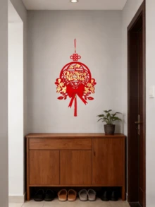 2026新年挂饰，中国新年墙饰，家居，花园，贺卡，派对用品，派对装饰 - 彩色 - 查看 7