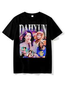 Maglietta Dahyun Twice, Maglietta "This Is For Twice", Maglietta "Four Twice", Maglietta "Twice World Tour 2025" - nero - Visualizzare 1
