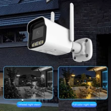 1个2.4GHz WiFi室内云台监控摄像头，1080P高清智能安防摄像头，支持双向语音通话、闭路电视监控、移动侦测报警、彩色夜视、移动侦测、智能遥控，适用于家庭使用 - 多色A - 查看 5