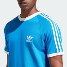 adidas originals adicolor 系列 Logo標誌條紋圓領套頭短袖T卹 - 彩藍 - 查看 6