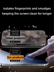 4pcs Privacy Tempered Glass Screen Protector For OPPO, Anti-Spy, Full Coverage, Smooth Surface, High Clarity & Hardness, Anti-Fingerprint, Anti-Scratch, Anti-Oil, Anti-Drop, Easy Installation, No Edges, No Bubbles, Compatible With Phone Cases - Black - View 8