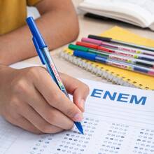 Set Of 8 Compactor 07 Ballpoint Pens – Blue, Black, Red – Smooth Writing 0.7mm Crystal - 均碼 - 查看 8