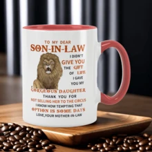 To My Son-In-Law Coffee Mug - 11oz Ceramic Cup, Gift From Mother-In-Law, Birthday & Christmas Gift For Son-In-Law, Best Son-In-Law Ever - Multicolor - View 11