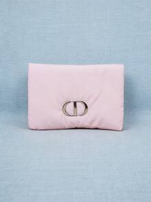 Christian Dior Pink Cotton Padded Makeup Bag. Makeup Bag, New Fashion Bag. Portable Coin Purse Storage Bag. Soft And Comfortable Texture. Ideal For Holiday Gifts. - Pink - View 1