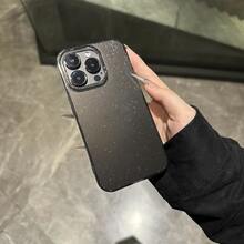 DECOPHONE 一款高端黑色闪光手机壳，兼容 Apple 16 Pro Max、Apple 15、Soft 11、Premium 13 Silicone 和 Simple 14。 - 黑色 - 查看 3