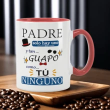 11盎司双语（西班牙语和英语）陶瓷咖啡杯“Padre” - 父亲节趣味生日礼物，送给爸爸、咖啡爱好者和洗碗机用户 - 彩色 - 查看 7