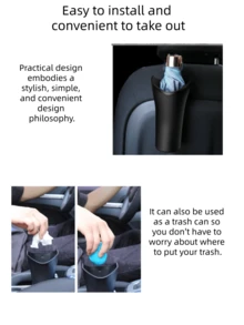 Car Umbrella Storage Bucket Multifunctional Storage Bucket, Not Only Allows You To Put Wet Umbrellas In Rainy And Snowy Days, But Also Can Be Used As Storage Bucket Or Trash Can At Ordinary Times, Which Is A Good Small Object To Put In The Car. - Multicolor - View 5