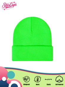1pc Unisex Y2K Style Solid Color Knit Beanie Hat, Fashion Versatile For Street, Party, Autumn/Winter Outdoor, Warm And Windproof - Knitted Hat - View 7