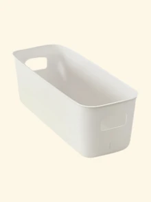 1/5/10个装婴儿用品抽屉收纳盒，长款整理盒，可用于收纳内衣、袜子，多功能衣柜分隔收纳盒 - 白色 - 查看 7