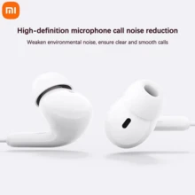 Xiaomi 小米 Type-C 耳机，兼容 iPhone 15 Plus 16 Pro Max，有线耳机带麦克风，也适用于 iPad、三星、小米 Redmi POCO、华为 OPPO 一加、Realme、vivo IQOO 等手机，USB-C 耳机 - 白色 - 查看 3