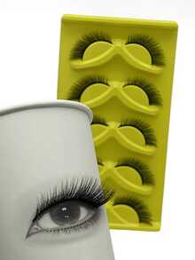 5对狐狸睫毛，自然外观，仿猫毛睫毛，天使翅膀睫毛，延长型假睫毛，3D浓密假睫毛 - 狐狸眼睫毛 - 查看 2