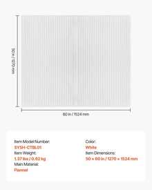 Comfortable Like Clouds, Fleece Throw Blanket Super Soft Lightweight Plush Warm 50x60 Inch 1270x1524 Mm, Comfortable And Warm Blanket, The Best Choice For Gifts, Large Adult Sofa Blanket, Nap Blanket, Large Blanket, White Plush Blanket - 白色 - 查看 4