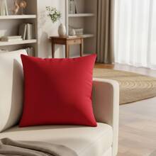 Decorative Pillow Cover Set 50cm Premium Micropercal - Rojo - Ver 2