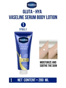 Vaseline 30/280ml Glutathione-Hyaluronic Acid Essence Lotion (For Nighttime Use), Repairing And Brightening, 7-Day Brightening Effect, Fades Blemishes, 24-Hour Hydration, 3-Second Absorption, Containing 10X Glutathione-Hyaluronic Acid Essence (Glutathione/Hyaluronic Acid/Centella Extract), Daily Radiant Skin, Suitable For Those Seeking Rapid Brightening And Repair, An Essential Daily Skincare Item, Leaves Skin Luminous, Even-Toned, And Fades Blemishes. - Vaseline Body Essence Repair and Brighten - View 13