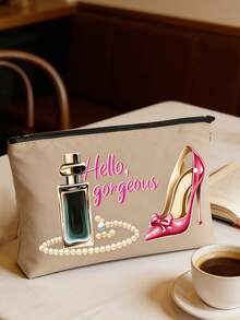 香水瓶高跟鞋造型化妆包，精美个性化化妆包，多场景适用，旅行洗漱包，适合日常使用或旅行，适合作为礼物，适合美甲师，完美的生日礼物，日常必备收纳包，生日礼物，时尚洗漱包，时尚化妆包，轻便收纳器，多功能收纳器，美甲师礼物 - 彩色 - 查看 4