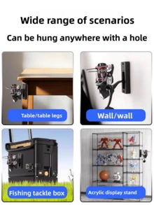 Lure Fishing Line Reel Display Rack, Suitable For 1000-7000 Models Of Spinning Reel, Universal Fishing Tackle Spool Display Rack Efficient Fishing Equipment Organizer. - Multicolor - View 2