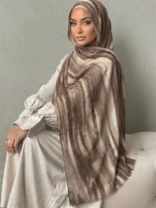 1pc Women's Casual Rayon Rainbow Headband, Fashionable Boho Carnival Ribbon Scarf, Suitable For Daily Wear - Colorful Scarf - View 24