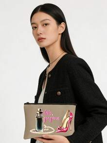 高跟鞋香水瓶造型化妆包 “你好，美丽”个性化化妆包，适用于多种场合，旅行洗漱包，适合日常使用或旅行，适合作为礼物，适合美甲师，完美的生日礼物，日常用品收纳包，生日礼物，时尚洗漱包，时尚化妆包，轻便收纳，多功能收纳，送给美甲师的礼物 - 彩色 - 查看 10