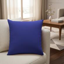 Decorative Pillow Cover Set 50cm Premium Micropercal - Blue - View 2