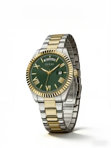 Guess Women's Quartz Watch, Quartz Movement, Stainless Steel Strap And Dial, Stainless Steel Case, 30M Water Resistant, Suitable For Daily Wear, Birthday, Anniversary, Valentine's Day Gift GW0308L1 - Green - View 2