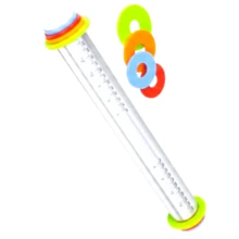 RODILLO DE RESPOTERIA PARA COCINA, RODILLO PARA GALLETAS, CON MULTIPLES DISCOS PARA HACER MAS DELGADA O GRUESA LA MASA.  IDEAL PARA MASA DE GALLETAS O PAN, INCLUSO TORTILLAS, ACESSORIO DE COCINA - Plateado - Ver 1