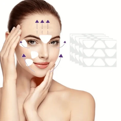 180 st silikonplåster mot rynkor, lämpliga för pannan och leendelinjerna, oparfymerade, alkoholfria, ingen ström eller batteri krävs, hudvårdslösning