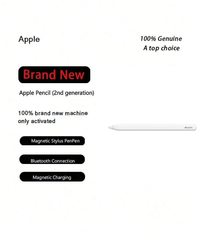 Apple Pencil Pro Magnetic Stylus Pen Handwriting Drawing Capacitive Stylus For IPad - White - View 1