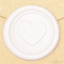 30pcs White Heart Shaped Wax Seal Stickers, Special Wax Seal Suitable For Envelopes And Invitations, Easy To Use With Strong Adhesive, Flower Envelope Stickers, Gift & Invitation Accessories - Multicolor - View 6