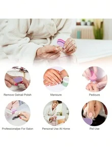 2/5/10 Miếng Đánh Bóng Móng Tay Chuyên Nghiệp, Dụng Cụ Giũa Móng Tay, Đánh Bóng Móng Tay, Dụng Cụ Làm Móng Nghệ Thuật - Màu tím - Xem 7