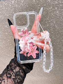 1件装新款热销透明气囊百合花图案手机壳，兼容 17 Pro Max/17 Pro/17/17 Pro Max/16/16 Pro/16 Plus/15 Pro Max/15 Pro/15 Plus/15/14 Pro Max/14 Pro/14/13 Pro/13/12 Pro/12/11/XS/XS Max/8 Plus/7，Galaxy S25/A14/A23 5G/A15/A32/A33/A24/A51/A53/S20 FE/S21/S22/S23/S24/S25/S24 Ultra/A71/A55/A36/S21 Ultra/S23 Ultra，软壳，适合送给朋友、家人、情侣或自己。 - 彩色 - 查看 4