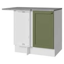 Gabinete Bajo Cocina Madesa Vik 102cm Con Encimera BV - Blanco y Verde - Ver 12