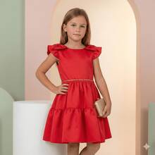Children's Dress Youth Luxury Enchanted Princess Party Birthday Christmas New Year Baptism Elegant Fine Delicate Ruffle Girl Fashionista Chic Glamor Charm Style Blogger Monthly Event Ceremony Wedding Flower Girl Special Gift Glamor Classic Sophisticated Modern Charm Graceful Comfortable Rounded Waisted Ruffle Double Shoulder Bow Back Soft Premium Fabric Fluid Comfort Summer Spring Autumn Winter Complete Look Photography Smash Cake Outing Family Shine Enchantment Beauty Sweet Charm Pure Innocence Childish Joy Sweetness Charming Party Clothing Children's Fashion Exclusive Luxurious Collection Highlight Elegance Unique Style Originality Quality Perfection Love Refined Detail Haute Couture Charm Girl Little Princess Princess Children's Classic Timeless  Beautiful Wonderful Glamorous Charming Stylish Sophisticated Premium Exclusive Elegant Charming Refined Comfortable Fashion - Giáng sinh - Xem 6