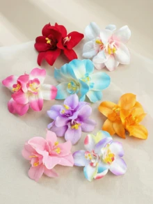 Bộ 8 kẹp tóc hoa nhiệt đới Hawaii cỡ lớn dành cho nữ, phụ kiện tóc hoa cúc Gerbera nhân tạo nhiều màu sắc, thích hợp cho mùa hè, đi biển, tiệc tùng, đám cưới, phong cách Boho, trang trí tóc ngày Valentine (Đỏ, Vàng, Hồng, Xanh), phụ kiện đội đầu, kẹp tóc - Nhiều màu - Xem 3