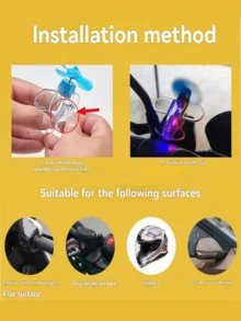 2 pièces Décorations d'avion à énergie éolienne, convenant pour les motos et les vélos, entraînées par l'énergie éolienne sans piles, design à la mode, un excellent cadeau décoratif - A - Voir 6