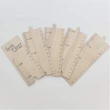 1pc Nordic Wooden Growth Chart, Home/Room Decor Wooden Height Ruler, Indoor Height Measurement Tool, Sticker, Wall Decal, Vinyl Decal, Home Decor, Spring Decor, Home Refresh, Holiday Decor Sticker, Birthday Graduation Gift - Multicolor - View 1