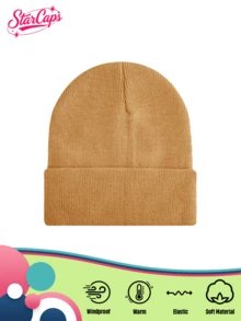 1pc Unisex Y2K Style Solid Color Knit Beanie Hat, Fashion Versatile For Street, Party, Autumn/Winter Outdoor, Warm And Windproof - Knitted Hat - View 8