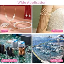 12-Slot Jewelry Making Tool Kit: Stainless Steel Tweezers, Jump Ring Pliers, Open & Close Ring Pliers, Suitable For Necklace, Bracelet DIY, Lobster Clasp And Closure Repair - Multicolor - View 9