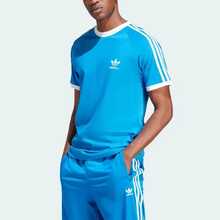 adidas originals adicolor 系列 Logo標誌條紋圓領套頭短袖T卹 - 彩藍 - 查看 3