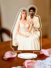 1/3/5 件装个性化照片卡通亚克力桌面摆件,个性化人物肖像,个性化数码肖像艺术,个性化照片卡通亚克力标牌,婚礼纪念品,个性化亚克力纪念品,周年纪念礼物,特殊场合的完美纪念品 - 彩色 - 查看 10