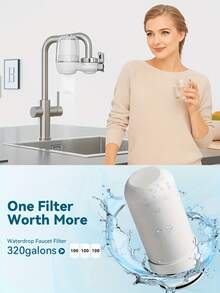 320-Gallon Faucet-Style Water Purification System - Stainless Steel Drinking Water Filter, With A Direct Connection System To The Faucet (No Need For An External Water Tank, UV Light, Or Filter Element) - Suitable For Various Types Of Water Sinks Worldwide - Multicolor - View 5
