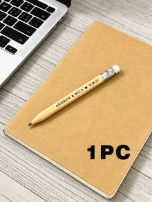 Customized Engraved Pencils, Personalized Text Pencils, Round Natural Wooden HB Graphite Pencil Set With Eraser, Suitable For School Drawing, Sketching, Wedding, Baby Shower, Office Supplies, New Year And Valentine's Day Gifts - Multicolor - View 16